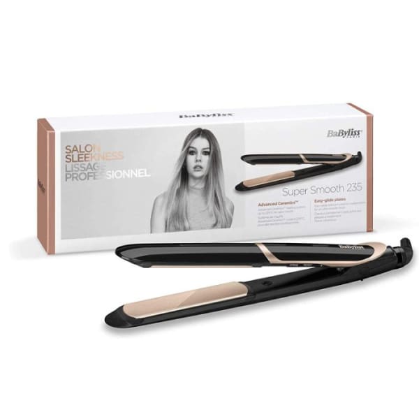 Lisseur BABYLISS Super Smooth Noir & Doré (ST393E) Lisseur BABYLISS Super Smooth Noir & Doré (ST393E)